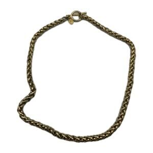 JNY Jones New York Gold Tone Wheat Chain Toggle Necklace 18"